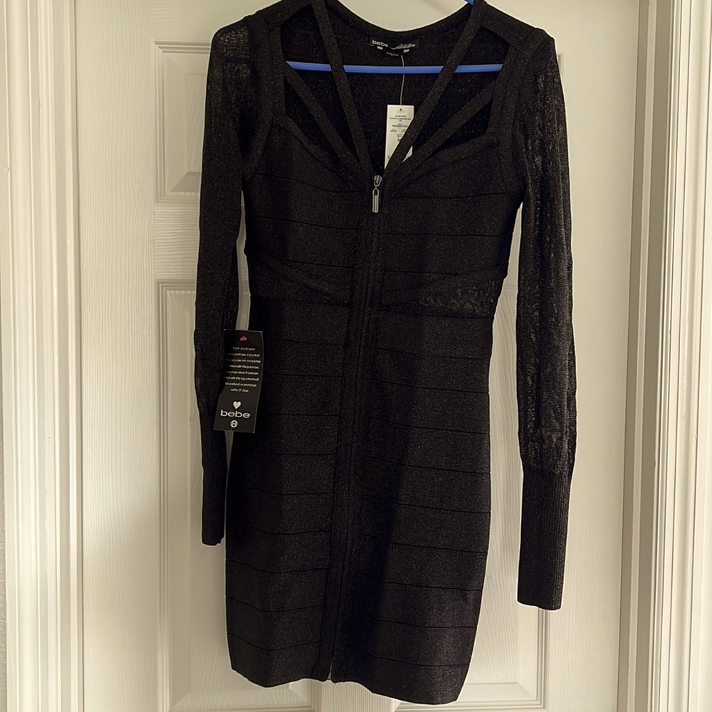 Bebè addiction black cutout bandage dress! Size M!